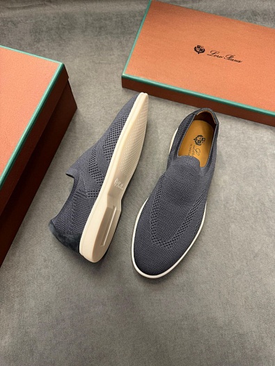 Мужские текстильные лоферы Loro Piana   