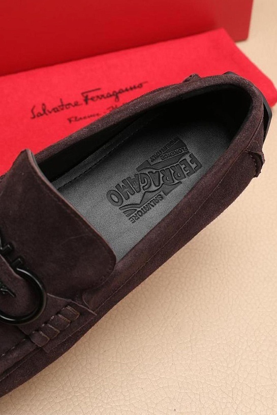 Мужские замшевые мокасины Salvatore Ferragamo