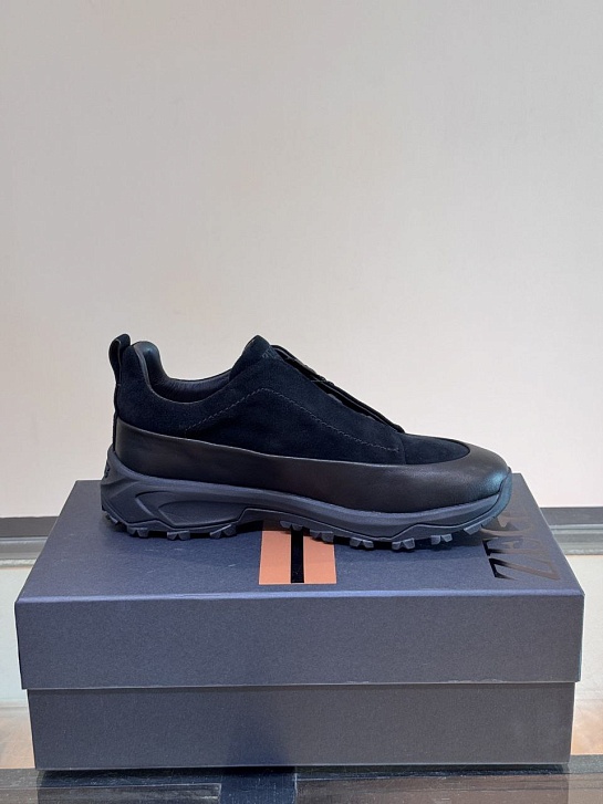 Мужские кроссовки Zegna Triple Stitch Monte - Black