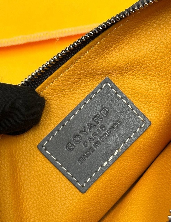 Кожаный кошелек Goyard Insert Louise Premium 21x11см - Grey