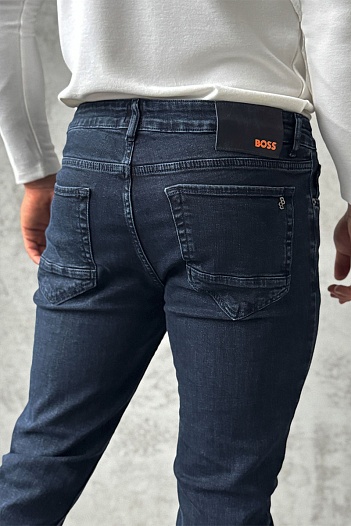 Мужские тёмно-синие джинсы Hugo Boss   