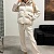 Женский бежевый костюм тройка MIU MIU