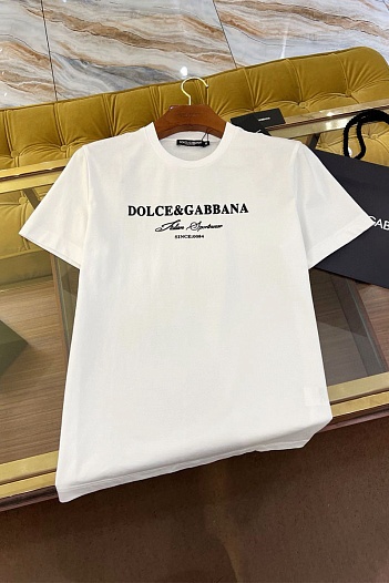 Мужская футболка Dolce & Gabbana Premium - White   