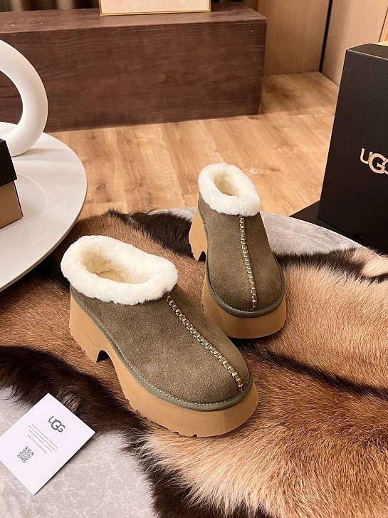 Женские замшевые ботинки UGG Heights Mini - Brown