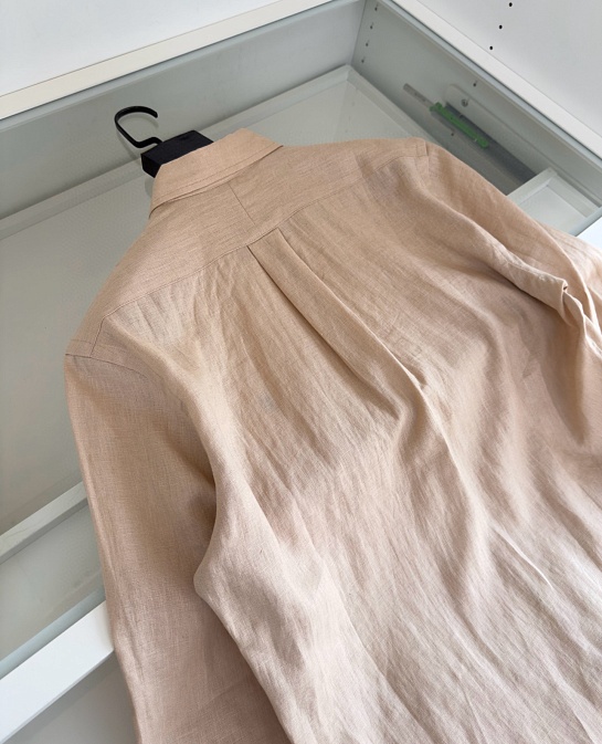 Льняная рубашка Polo Ralph Lauren pony-embroidered - Beige