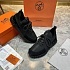 Текстильные кроссовки Hermes lift slip-on - Black