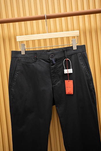 Мужские чёрные брюки Kiton Premium   