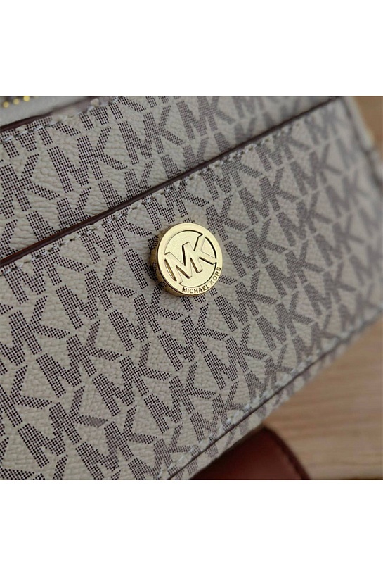 Кожаная поясная сумка Michael Kors Perry 27x14 см - White