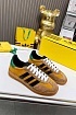 Женские кроссовки Gucci x Adidas Gazelle Collaboration - Orange