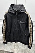 Мужская ветровка чёрного цвета Gucci GG side stripe