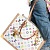 Кожаная сумка Louis Vuitton x Takashi Murakami On The Go MM 36x27 см
