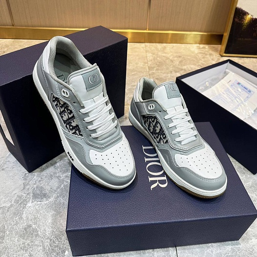 Мужские кроссовки Dior B27 Uptown - Grey / White   