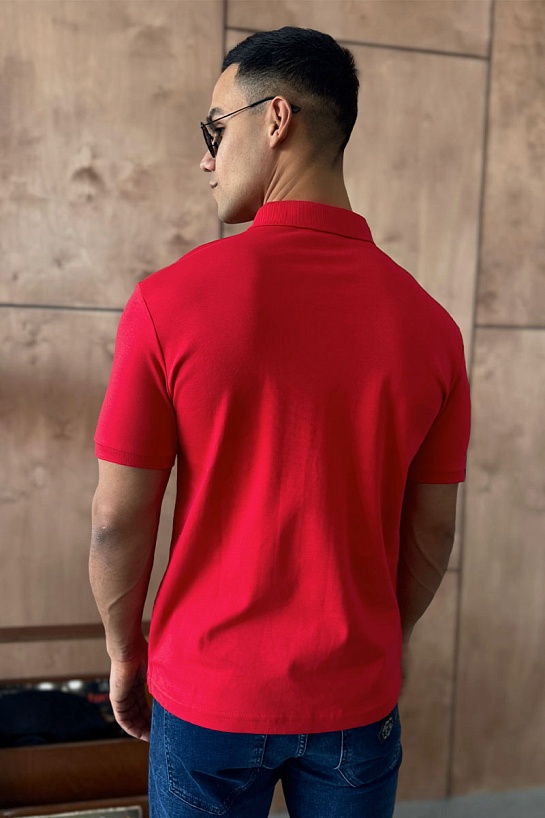 Мужское поло Burberry TB - Red