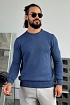 Мужской свитер цвета индиго Loro Piana