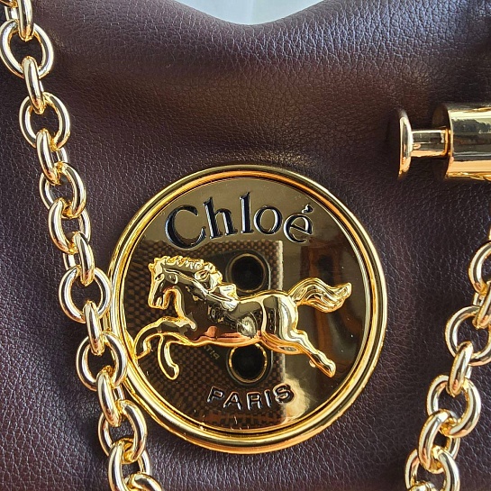 Кожаная сумка Chloe 28x17 см
