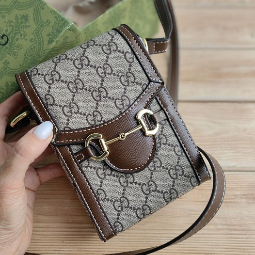 Женская сумка Gucci Horsebit 1955 12x17 см   
