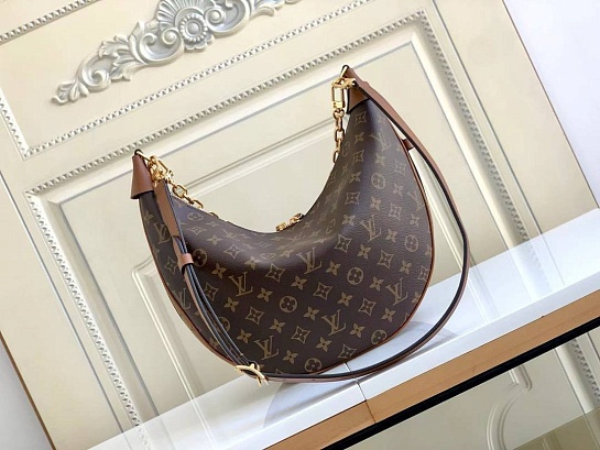 Женская кожаная сумка Louis Vuitton Loop Hobo Premium 38x26x10 см