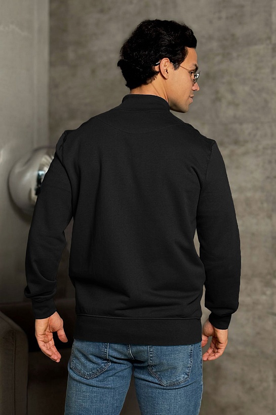 Кофта чёрного цвета Stone Island Zip-Up Compass-patch