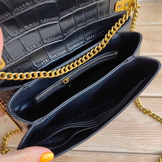 Кожаная сумка Balenciaga Triplet Crocodile-Effect 23x13 см