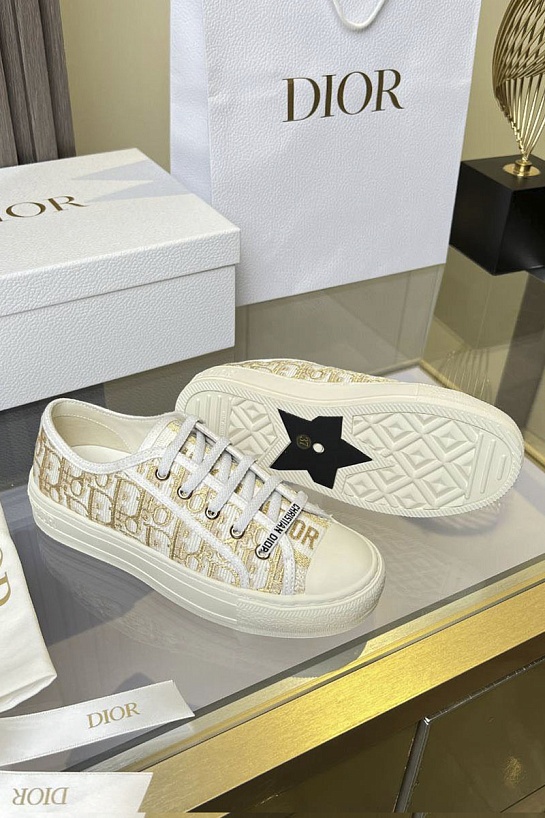 Женские кеды на платформе Dior Walk'n' premium