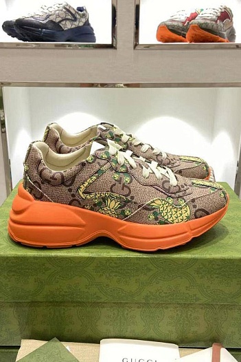 Женские кроссовки GG Rhyton "Pineapple"   