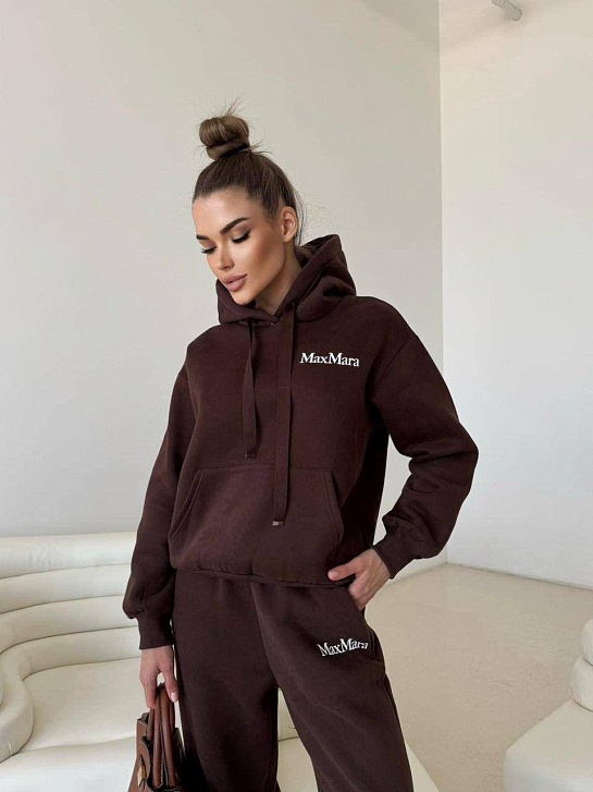 Женский костюм тройка на флисе Max Mara premium