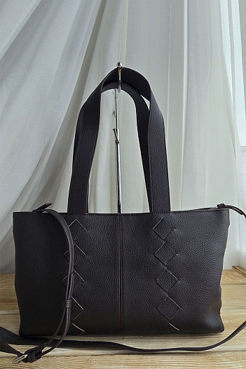 Кожаная сумка Bottega Veneta 38x22 см   