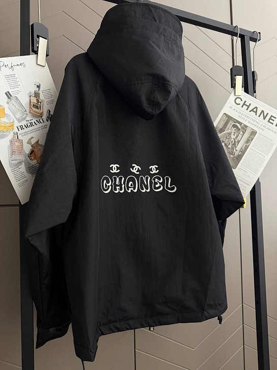 Женская нейлоновая ветровка Chanel premium - Black