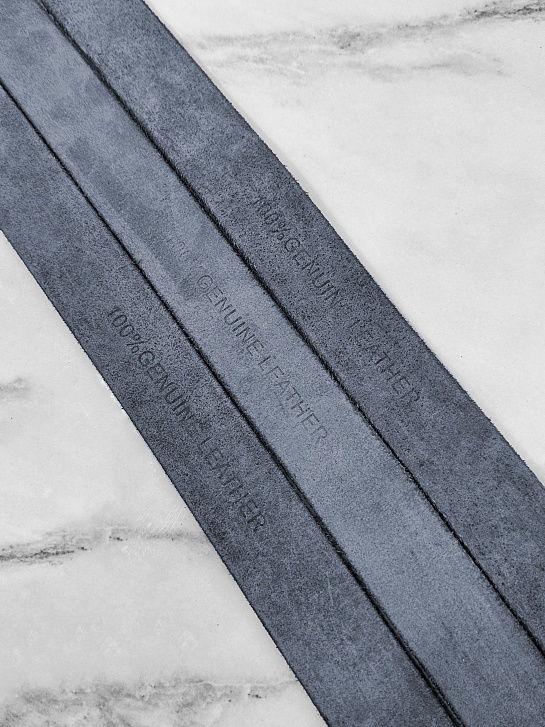 Мужской кожаный ремень Philipp Plein чёрного цвета