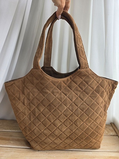 Замшевая сумка Yves Saint Laurent Icare 45x35 см   