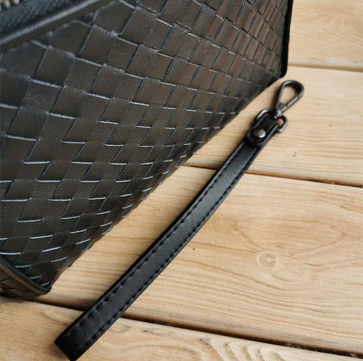 Кожаная барсетка Bottega Veneta Intrecciato 25x15 см   