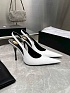 Женские кожаные туфли на каблуке Yves Saint Laurent premium