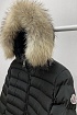 Женская брендовая парка Moncler чёрного цвета