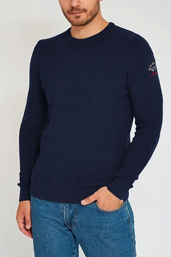 Мужской тёмно-синий джемпер Paul & Shark   