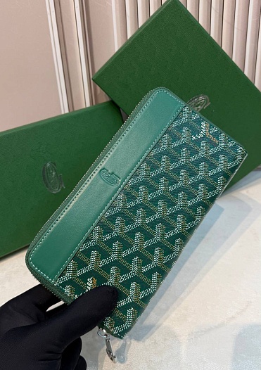 Кожаное портмоне Goyard Matignon GM premium 20x11x2.3 см   
