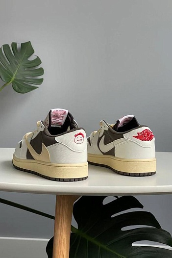 Кроссовки Travis Scott x Nike Air Jordan 1 Low "Reverse Mocha" Premium   