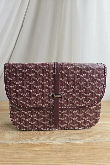 Кожаная сумка Goyard Belvedere MM 27x21 см   