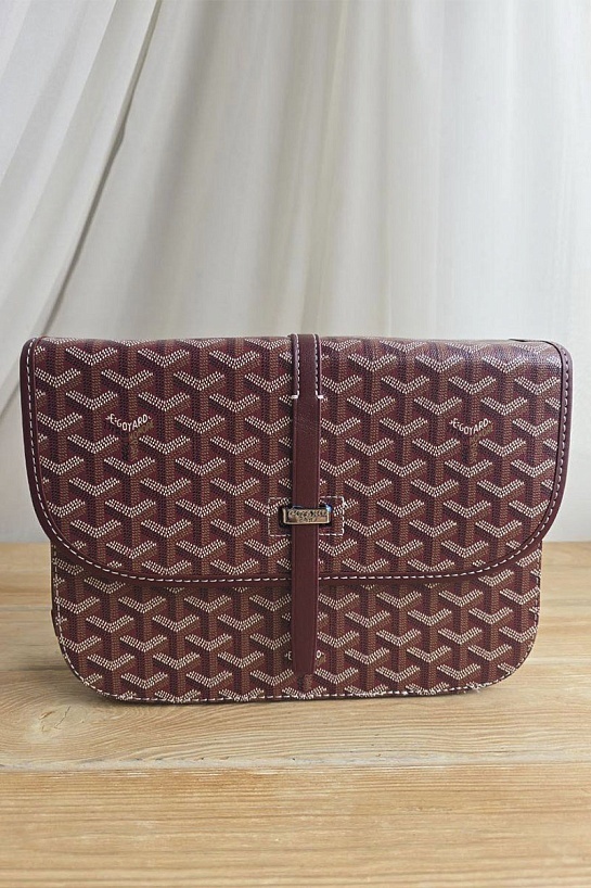 Кожаная сумка Goyard Belvedere MM 27x21 см