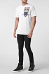 Мужская белая футболка Philipp Plein logo-print