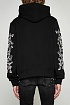 Чёрное оверсайз худи Amiri checkered-bones