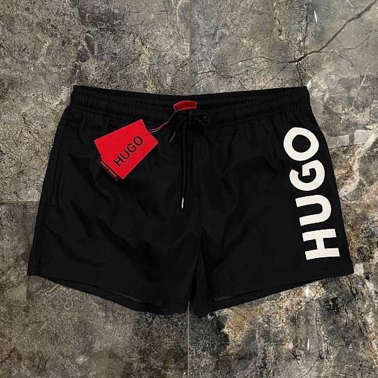 Мужские чёрные шорты Hugo Boss