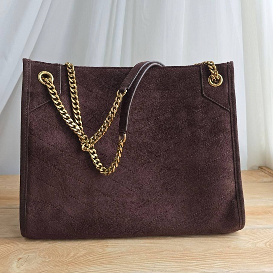 Замшевая сумка Yves Saint Laurent 32x25 см