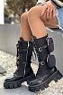 Женские сапоги Prada чёрного цвета
