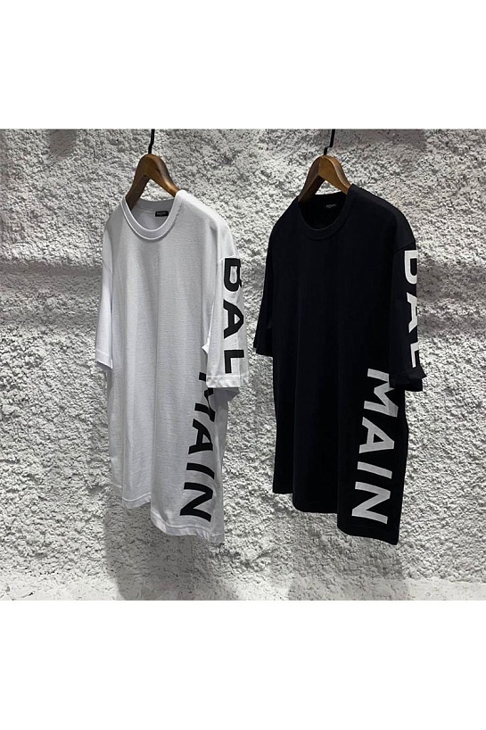 Мужская чёрная футболка Balmain