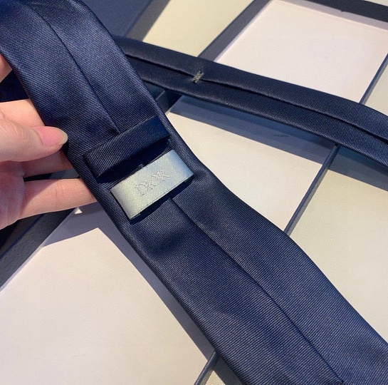 Галстук Dior logo-embroidered premium - Navy