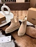 Женские замшевые ботинки с мехомм UGG Dipper - Beige