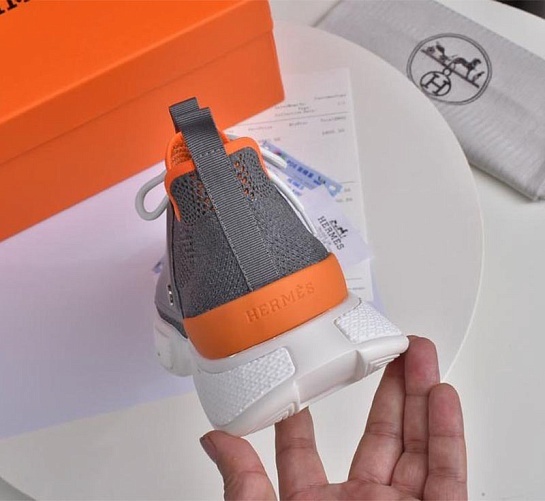 Мужские текстильные кроссовки Hermes Expert - Grey