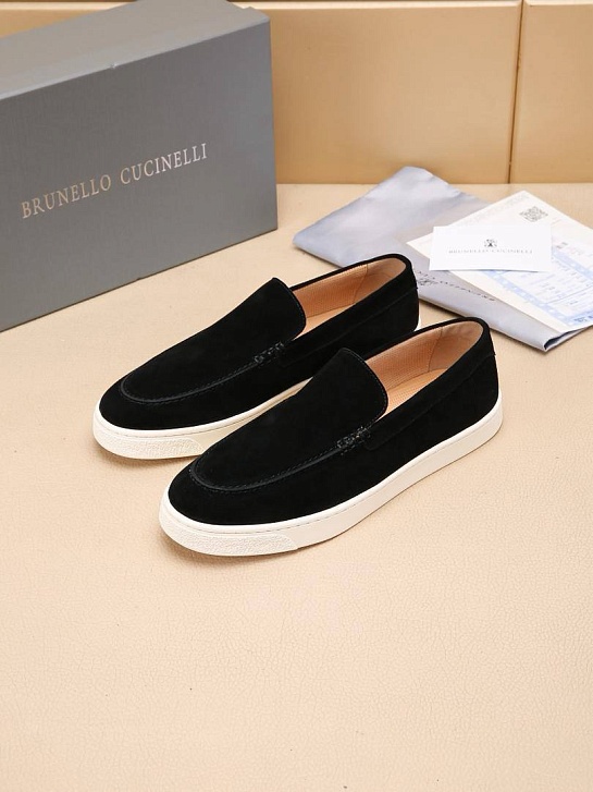 Мужские замшевые лоферы Brunello Cucinelli