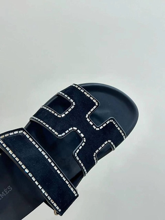 Женские сандалии Hermes Premium - Black