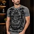 Серая футболка Dolce&Gabbana с фактурным принтом